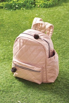Unfilled Quilted Picnic Backpack
