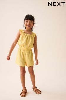 黃色 - 纹理背心和短裤套装 (3-16歲) (384445) | NT$530 - NT$800