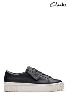 Clarks Black Leather Mayhill Walk Shoes (384528) | kr1 650