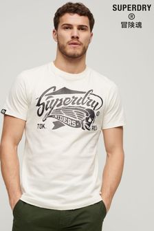 Superdry Cream Blackout Rock Graphic T-Shirt (384547) | ₪ 136
