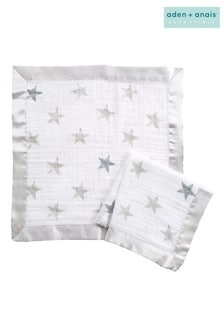 aden + anais Essentials Grey Security Blankets Two Pack (384569) | 5 €