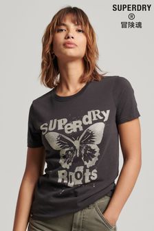 Superdry Black Lo-fi Poster T-Shirt (384705) | €41