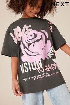 Graffiti Rose T-Shirt (3-16yrs)