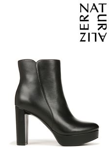Naturalizer Flavio Leather Ankle Black Boots