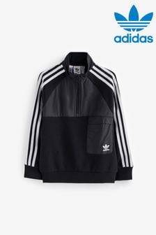 adidas Black Kids Originals Trefoil Crew Sweatshirt (386447) | SGD 74