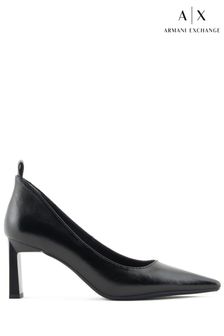 Armani Exchange Stiletto Black Shoes (386482) | AED1,054