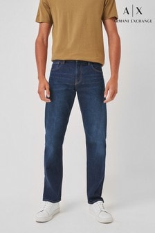 ג'ינס בשטיפה כהה - Armani Exchange Mens Straight Fit Jeans (386516) | ‏442 ₪