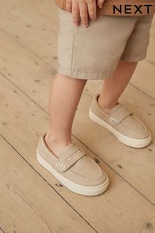 Stone Neutral Standard Fit (F) Penny Loafers (386766) | €28 - €34