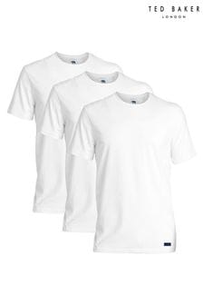 Ted Baker White Crew Neck T-Shirts 3 Pack (386795) | 255 SAR