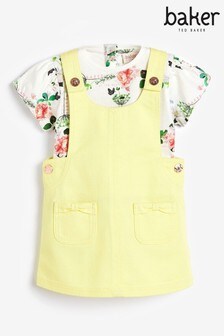 Baker by Ted Baker Yellow Dungarees And Top Set