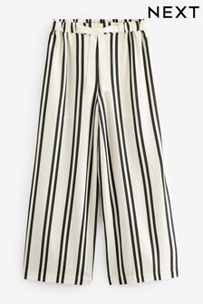 Rayé noir et blanc - Pantalon large (388185) | €28