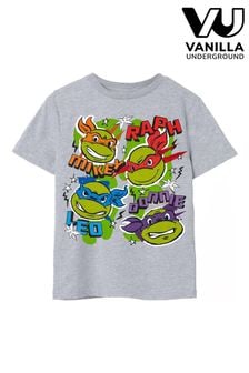 Vanilla Underground Grey Teenage Mutant Ninja Turtles Boys Licensed T-Shirt (389146) | 89 SAR