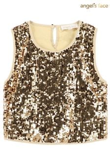 Angels Face Gold Diva Sequin Top (389545) | €44 - €48