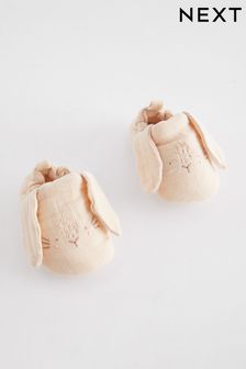 Neutral Bunny Character Slip-On Baby Shoes (0-24mths) (390349) | kr122