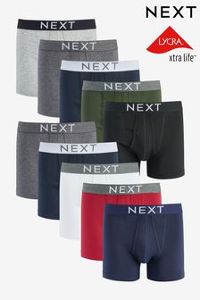Core Mixed Colour A-Front Boxers 10 Pack (390715) | €59
