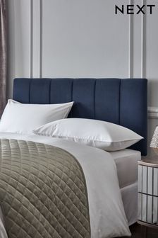Opulent Velvet Dark Navy Blue Panel Upholstered Headboard (391383) | €185 - €340