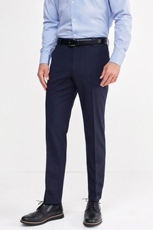 Navy Blue Skinny Fit Trousers With Motion Flex Waistband (391876) | 10 €