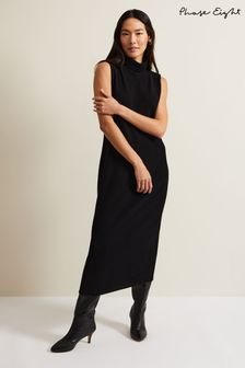 Phase Eight Black Jersey Jessica Bodycon Midi Dress (392111) | AED527