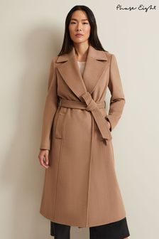 Phase Eight Camel Natural Livvy Wool Trench Coat (392272) | 1,331 QAR