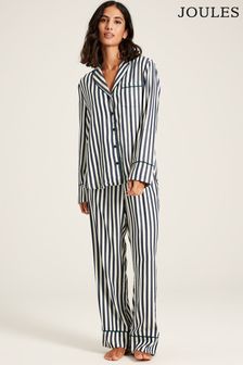Joules Alma Navy Stripe Pyjama Set (392284) | kr778