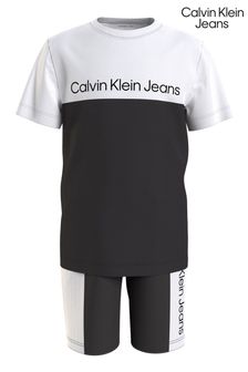 Calvin Klein Jeans Boys Black Essential Colourblock Set (392436) | 41,350 Ft