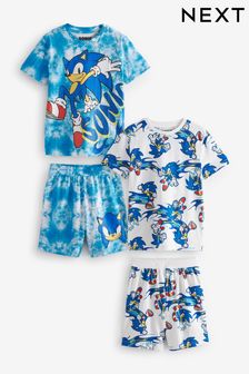 Sonic, Blau - Kurze Pyjamas, 2er-Pack (3-14yrs) (392572) | 35 € - 45 €
