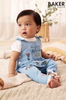 Baker by Ted Baker T-Shirt And Embroidered Denim Dungarees Set (392984) | 234 SAR - 254 SAR