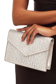 Carvela Gold Jewel Clutch Bag (393025) | ₪ 649