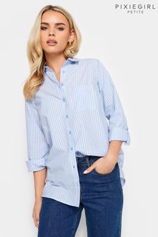 Blau - Pixiegirl Petite Hemd in Übergröße mit Streifen (393193) | 44 €