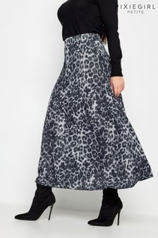 PixieGirl Petite Grey Leopard Print Maxi Skirt (393278) | €18