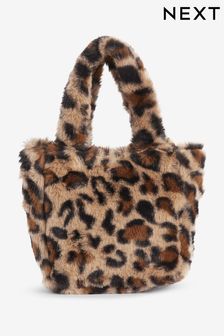 Brown Faux Fur Bucket Bag (393438) | €16
