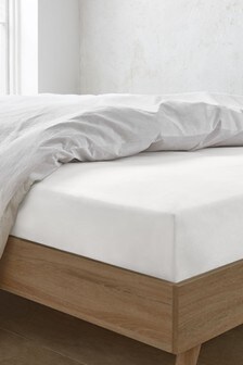 Washed Organic Cotton Deep Fitted Fitted Sheet