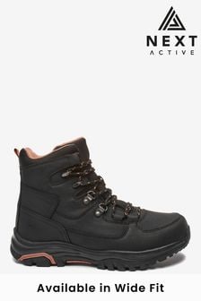 Black Regular/Wide Fit Next Active Sports Performance Forever Comfort® Waterproof Walking Boots (393788) | €96