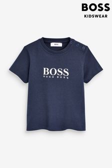 BOSS Baby Navy Logo TShirt (393867) | $65