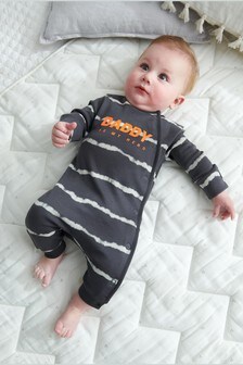 Monochrome Daddy Single Baby Sleepsuit (0mths-3yrs) (394700) | ₪ 27 - ₪ 31