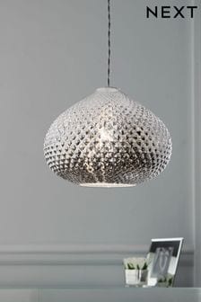 Chrome Glamour Easy Fit Pendant Lamp Shade