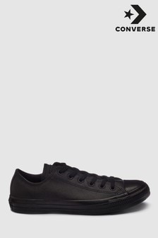 Converse Black Chuck Taylor All Stars Leather Ox Trainers (395579) | INR 9,075