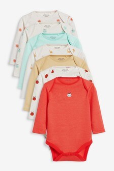 7 Pack Long Sleeve Baby Bodysuits (0mths-3yrs)