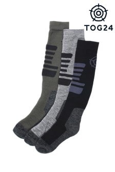 Tog 24 Green Oberau Kids Merino Ski Socks Three Pack (397046) | $35