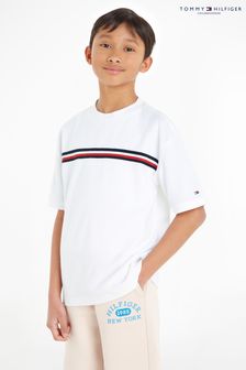 Tommy Hilfiger Kids Global T-Shirt mit Streifen, Weiß (397613) | 22 € - 25 €