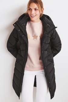 Black Recycled Padded Coat (397813) | $68