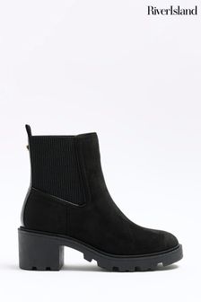 River Island Low Block Boots