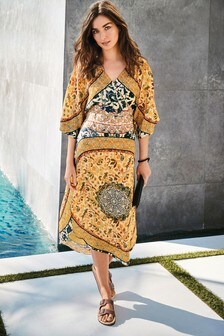 Robe mi-longue portefeuille