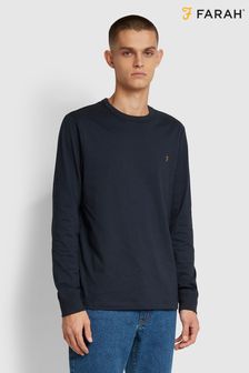 Blau - Farah Worthington Langärmeliges T-Shirt (399649) | 40 €
