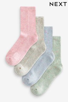 Multi Neppy Cushion Sole Socks 4 Pack (399974) | $21