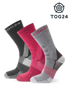 Tog 24 Black Wels Trek Socks 3 Packs (3R6178) | 119 QAR