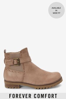 Bottines à boucle semelle épaisse