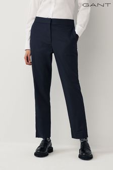 Bleu - Pantalons de cigarette molle Gant slim/coupe slim (400721) | €129