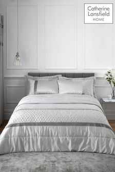 Catherine Lansfield Silver Sequin Cluster Bedspread (400761) | €122