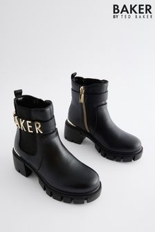 Baker by Ted Baker Girls Chunky Heel Black Boots (401779) | €83 - €86